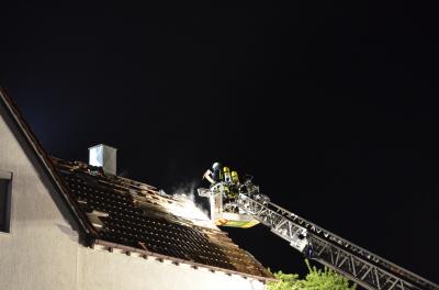 Rottweil: Brand eines Dachstuhls in der Hochwaldstrasse